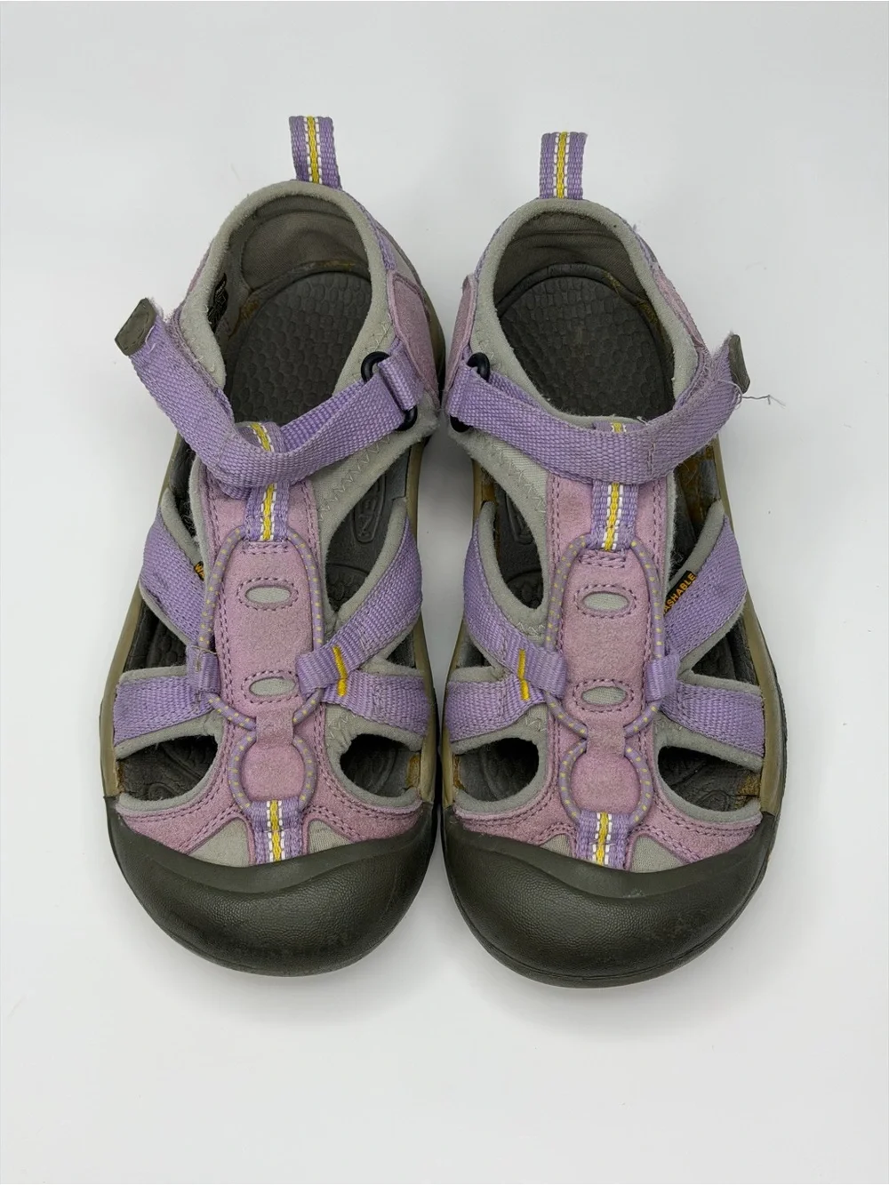 KEEN Girls Size 3 Purple Gray Closed Toe Hiking Water Sport Sandals Outdoor
